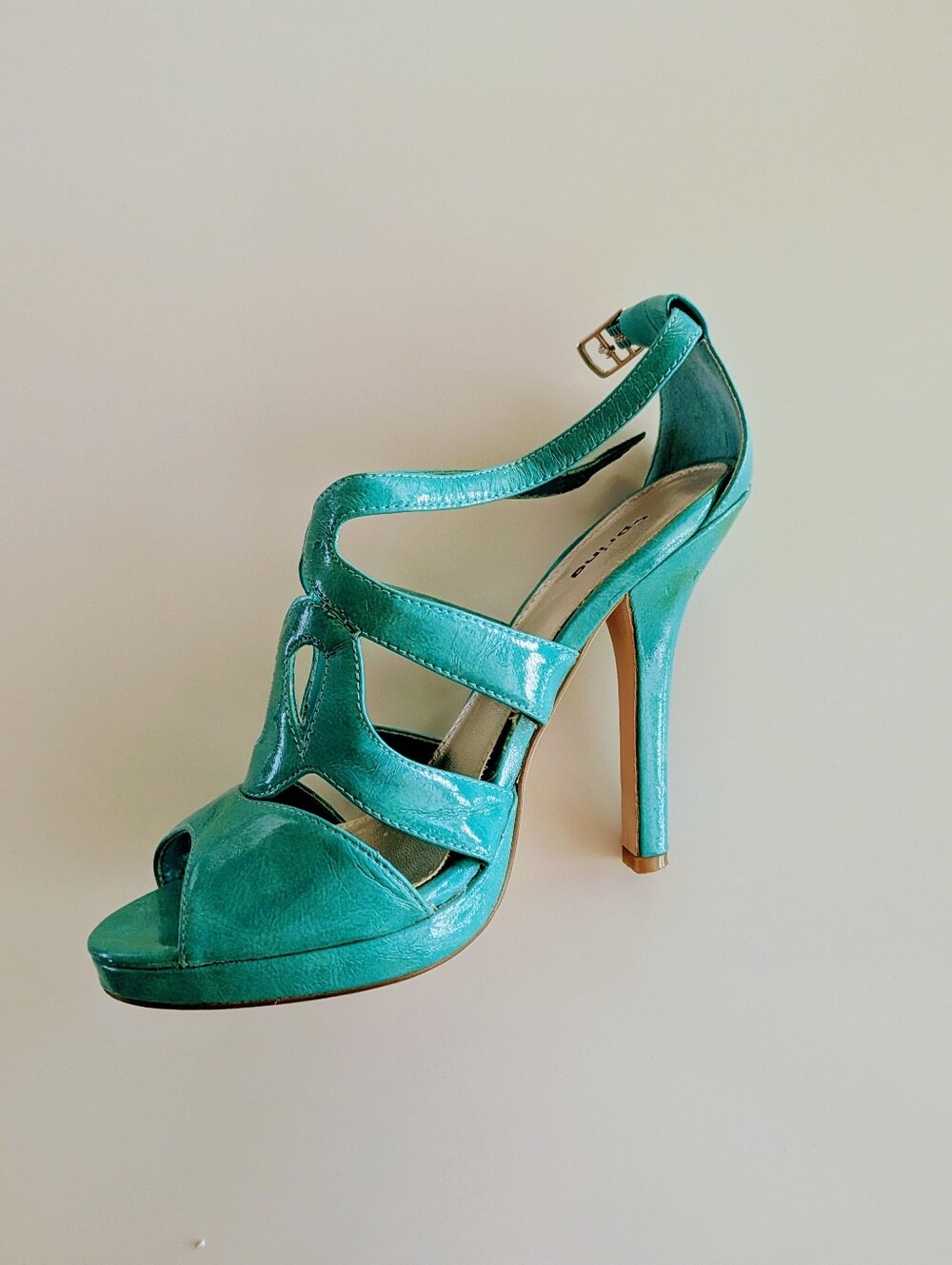 Turquoise High Heel Strappy Sandals - Women's Dress Pumps
